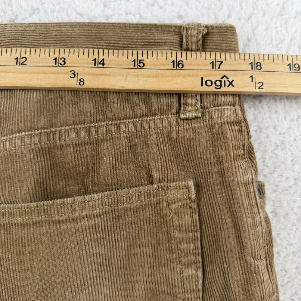 Banana Republic Corduroy Pants Mens 33x32 Beige Regular Fit Casual VS 5 Pkt Y2K
